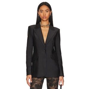 Good American Disco Sculpted Blazer Black